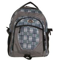 CALPAK North Shore Olive Plaid 18-inch Deluxe Backpack With Laptop Compartment