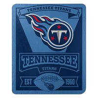 The Northwest Company Officially Licensed NFL Tennessee Titans Marque Printed Fleece Throw Blanket, 50" x 60", Multi Color