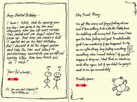 Quiplip Handwritten Yours Truly Birthday Cards, 6-Pack (YT05156PCK)