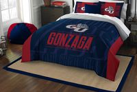 Officially Licensed NCAA Gonzaga Bulldogs Modern Take Full/Queen Comforter and 2 Sham Set