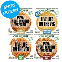 CAULIPOWER Cauliflower Pizza Variety Pack, Grain Free, Gluten Free, Non-GMO, and Lower Carb (4 Boxes; 1 Cheese, 1 Margherita, 1 Veggie, and 2 Crusts)