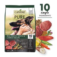 CANIDAE PURE Real Bison, Limited Ingredient, Grain Free Premium Dry Dog Food