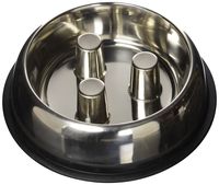 QT Dog Stainless Steel Brake-Fast Bowl, Medium, 64 Oz