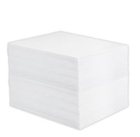 Golden State Art, Pack of 50, 1/8" Thick, 5x7 White Foam Core Backing Boards (5x7, White)