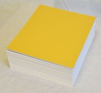 topseller100, Pack of 50 sheets 8x10 UNCUT matboard / mat boards (Gold)