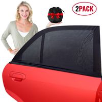 barucci Car Side Window Sunshades - 2 Pack. Universal Sock Shade to Protect Baby, Kids, Pets and Passengers in The Back Seat from Harmful UV Rays and Heat. for a Cooler Car. Easy to Install