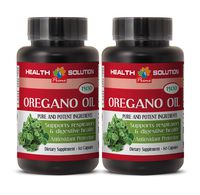 Antioxidant Pills - Oregano Oil Extract (Pure and Potent Ingredients) - Wild Oregano Plant - 2 Bottles 120 Capsules