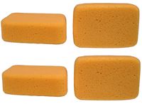 Creative Hobbies Value Pack of 4 Sponges for Painting, Crafts, Grout, Cleaning & More, Synthetic Silk Sponges, Big 7.5 inch x 5 inch x 2 inch Thick