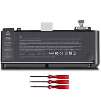 Yongerwy A1322 Laptop Battery Compatible with MacBook Pro 13'' A1278 (2009 2010 2011 2012 Version) MB990LL/A MB991ll/A MC374ll/A MC375LL/A MC700ll/A MD101LL/A MD102LL/A - 1 Year Warranty