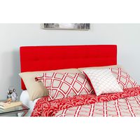 Flash Furniture Bedford Tufted Upholstered Full Size Headboard in Red Fabric