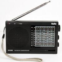 Kaito KA268 12 Band World Receiver with AM/FM and 10 Shortwave Bands 3.8 Mhz - 22Mhz