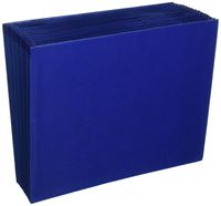 Wilson Jones Colorlife Recycled (50%) Expanding File without Flap, Letter Size, 18" Expansion, Dark Blue, WCCC17A-BL