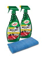 Turtle Wax 50834 1-Step Wax & Dry-26 oz. Double Pack with Microfiber Towel, 52. Fluid_Ounces, 2 Pack
