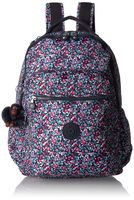 Kipling Seoul Go Laptop Backpack, Padded, Adjustable Backpack Straps, Zip Closure Laptop Backpack, Glistening Poppy Blue