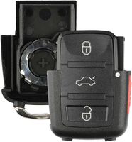 Discount Keyless Car Key fob Remote Entry Case Shell Outer Cover Button Pad for Jetta HLO1J0959753AM
