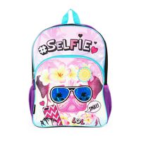 Selfie Pink and Purple Ice Cream Fashion Backpack School Bag