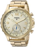 Fossil Q Men's Nate Stainless Steel Hybrid Smartwatch, Color: Gold-Tone (Model: FTW1142)