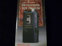 OPTIMUS voice activated Microcassette tape recorder MICRO-34