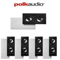 Polk Audio 265-RT + Polk Audio 255C-RT 5.0 Vanishing Series in-Wall Home Theater Speaker Package