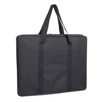 Jjring Carry-All Wired-Frame Nylon Portfolio Case, 23 Inches by 17 Inches, Black