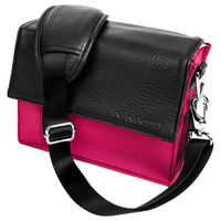 Pink Ladies Shoulder Bag Gadget Bag Fits Nikon SLR DSLR Cameras, Zoom Lens Accessory Pack