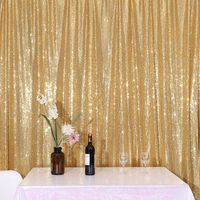 Sparkly Gold PartyDelight Sequin Backdrop, Photography, Christmas Backdrop, 7Ft x 7Ft