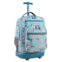 J World New York Sundance Laptop Rolling Backpack, Ice Pop, 19"