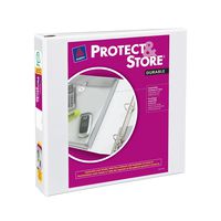 Avery Protect and Store View Binder with 1.5-Inch Slant Ring, Holds 8.5 x 11-Inch Paper, White, 1 Binder (23001)