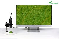 Vision Scientific VMD005 1080P Full HD Digital Microscope with 3MP Image Sensor, HDMI Cable to Connect to TV/Monitor, 220x Magnification, LED Illumination, USB, JPEG, Micro-SD Storage, PC/Mac