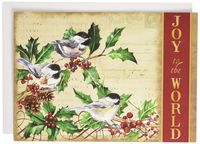 Performing Arts Velvet Touch Finish, Full Color Inside Woodland Chickadees Stationery Paper (05308-16)