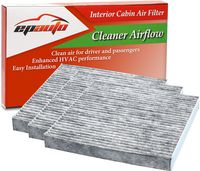 3 Pack - EPAuto CP134 (CF10134) Replacement for Honda & Acura Premium Cabin Air Filter includes Activated Carbon