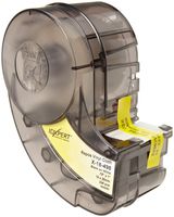 Brady X-18-498 IDXPERT 1" Height, 0.75" Width, B-498 Repositionable Vinyl Cloth, Black On White Color Label (225 Per Cartridge)