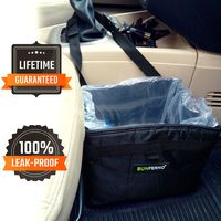 Sunferno Car Trash Can - Prevents Your Car from Litter - Waterproof Universal Fit Garbage Bag Bin for a Visibly Cleaner Car