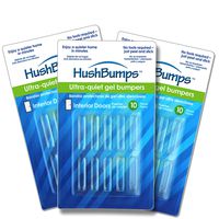 HushBumps Ultra-Quiet Bumpers for Interior Doors 3-Pack. Specialized Design Delivers Quiet Operation to Interior Doors. Just Peel & Stick. No Tools Required. Provides Soft and Quiet Close. 30 pcs.