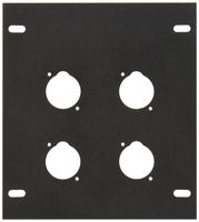 Elite Core FB-PLATE4 Unloaded Plate for Recessed Floor Box, 4-Punch (