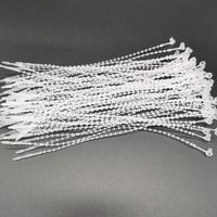 Lucas shops 5" Pin Adjustable Security Beaded Loop Tie Plastic Paper Prices Tag Fasteners(1000pcs)