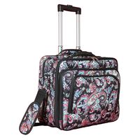 World Traveler Women's Fashion Print Rolling 17" Laptop Case-Paisley Bag, One Size