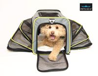 Premium Small Pet Carrier for Puppies, Small Dogs & Cats - Airline Approved - Expandable Walls for More Room, Top and Side Exits, Ultimate Comfort with Sherpa Padding, Washable, Durable Construction