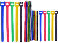 Ceeyali 36 Pack Reusable Wire Management Wire Organizer Cable Ties Cable Holder Straps (36 Pack Hook Loop)