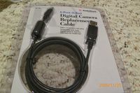 Radio Shack Digital Camera Replacement Cable 6-Ft. USB 1.1 A to mini 4-pin plug