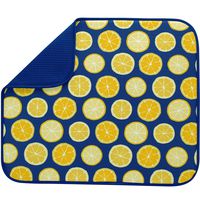 S&T 531201 Dish Drying Mat 16" x 18" Lemons