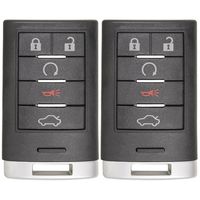Keyless2Go Replacement Proximity Smart Keyless Remote Fob 5 Button for M3N5WY7777A - 2 Pack