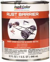 Dupli-Color Flat Black ERBQ10100 Barrier Rust Preventative Coating, Gloss, 1 Quart, 32. Fluid_Ounces