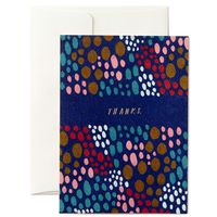 Hallmark Thank You Cards, Artistic Blue Dots (8 Cards with Envelopes)