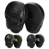 Sanabul Essential Curved Boxing MMA Punching Mitts (Allblack)