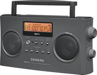 Sangean PR-D15 FM-Stereo/AM Rechargeable Portable Radio with Handle (Gray)