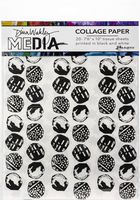 Ranger MDA63933 Dina Wakley Media Collage Tissue Paper 7.5"X10" 20/Pkg-Backgrounds