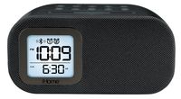 iHome iBT210B Bluetooth Dual Alarm FM Clock Radio with Speakerphone and USB Charging - Black