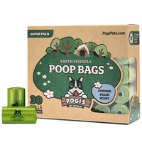 Pogi's Poop Bags - 30 Rolls (450 Dog Poop Bags) - Scented, Leak-Proof, Earth-Friendly Poop Bags for Dogs