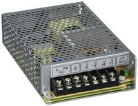 Mean Well RS-100-24 Enclosed Switching AC-to-DC Power Supply, Single Output, 24V, 0-4.5A, 108W, 1.5" H x 3.8" W x 6.3" L